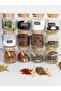 Labeled Wooden Lid 300 ml 12 Jars and 12 Mini Spice Spoons - 24 Piece Spice Set - 3