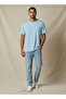Men Slim Fit Round Neck Short Sleeve Popcorn Textured T-shirt - 2