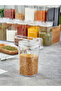 Set of 12 300 ml Spice Jar Set with Vacuum Lid - Leakproof Gasket - With Free Labels Acrylic Storage Container - 3