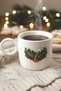 Kokina Amore 24 K Gold Decorated Handmade Christmas Gift Ceramic Double Coffee Cup, Mug, Tumbler