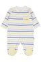 Little Sailors Cep Printed Overalls with Booties for 1-9 Months - Off-White