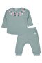 Flowers Printed 6-18 Months Set - Green