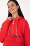 Women's Red Hooded Sweatshirt 50309055-Vr030 - 2