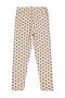 Heart Patterned Leggings for Ages 6-9 - Ecru 6-7 Years - 2
