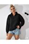 Women's Stand-Up Collar Half Zip Sweatshirt
