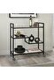 OneDcor Metal Serving Trolley for Home, Restaurant, and Hospitality - Rolling Cart