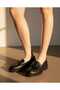 Black Women's Daily Comfortable Loafer New Style Ballet Shoes - 4