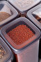 Set of 12 Anthracite Economical Unbreakable Storage Containers with Labels 6X0,5/6X1,2 Lt. - 2
