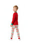 Unisex Red Snowman Glow Christmas Pajama Set - 2