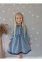 Girl's Denim Dress Soft and Flexible Cotton Fabric One Hundred Percent Full Fit Seasonal - 5