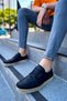 Yg117 Stamina Nuova Men's Casual Lace-Up Straw Sole Leather Classic Shoes Cht - Black - 3
