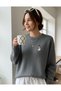 Heart Embroidered Special Extra Soft Fabric Women's Knitwear Sweater