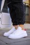 Yg107 Felibord Men's Casual Lace-Up Leather Sports Sneaker Shoes Cbt - White/Red