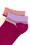 Girl's Fuchsia 2-Piece Booties Socks 50318206-Vr023 - 2