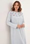 Long Sleeve,Plus Size,Tall Length,Cotton Women's Nightgown - 2