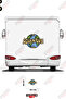 Adventure Written World Visual Caravan Sticker Coating