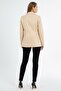 Louisa Beige Blazer Women's Genuine Leather Jacket - 6