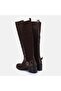 Large Size Women's Boots 41-42-43-44-45 Brown Leather - 6