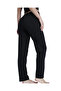 3-Piece Cotton Thin Breathable Fabric Ribbon Waist Detail Solid Pocketless Women's Pajama Bottoms - 2