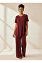 Plus Size Combed Cotton Top and Bottom Set