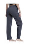 3-Piece Cotton Thin Breathable Fabric Ribbon Waist Detail Solid Pocketless Women's Pajama Bottoms - 4