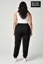 Women's Plus Size Elastic Leg Two Thread Comfortable Fit Slim Sweatpants Spr26Beak951 - 4