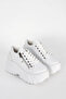 Sp156 High Sole Zipper Detailed Lace-Up Sneakers - 3