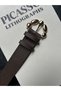 2-Pack Lull Daisy Patterned Women's Gold Buckle Belt Jacket Belt Dress Belt Trouser Belt - 3