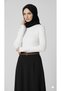 Women's High Neck Stretch Fabric Knitwear Badi – Finger-Through Sleeve, One Size, 100% Acrylic - 6
