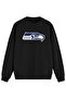 Seattle American Football Black Regular Sweatshirt