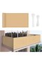 OneDcor Balcony Privacy Screen 0.9x5M – Beige HDPE Fence Cover, 230g/m² UV-Resistant