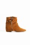 Eva Women's Suede Detailed Tan Flat Heel Casual Boots - 4