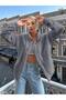 Mock Neck Women's Plush Jacket with No Pockets - 4