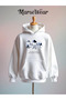Printed Cotton 3 Thread Oversize Sweatshirt