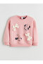 Pink Minnie Mouse Printed Girls' Thick Sweatshirt - 2