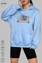 Unisex Hoodie Long Sleeve Merry Stitchmas Printed Hooded Fleece-Lined Oversized Cotton Sweatshirt - 2