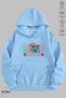 Unisex Hoodie Long Sleeve Merry Stitchmas Printed Hooded Fleece-Lined Oversized Cotton Sweatshirt - 7