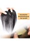 Breathable Swiss Lace Base Hair Topper for Women, Human Hair Pieces for Thinning Hair - 4
