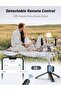 Selfie Stick with Fill Light, 40" Extendable Phone Tripod Stand with Remote Shutter - 3