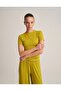 Fit Cut Short Sleeve T-Shirt Oil Green One Piece - 7