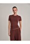 Fit Cut Short Sleeve T-Shirt Chocolate Brown - 4