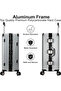 POGAGO PP Hard Case 3-Piece Luggage Set | Lightweight Suitcase with Aluminum Frame & 360 Wheels - 3