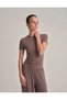 Fit Cut Short Sleeve T-Shirt Mink One Piece - 3