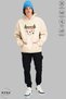 Unisex Hoodie Long Sleeve Merry Christmas Printed Hooded Fleece-Lined Oversized Cotton Sweatshirt - 3