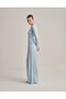 Fit Cut Long Sleeve T-Shirt Baby Blue One Piece - 3