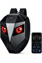 Gelrova Knight Motorcycle Backpack with LED Eyes, Waterproof Hard Shell, 19in