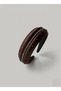 Brown satin fabric crown with stone trim and padding - 2