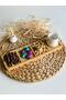 1 Piece Bamboo 4-Compartment Snack Bowl Presentation Bowl Oil Bottle Stand - 2