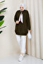 Women's Crew Neck Scarf Knitwear Tunic - 2