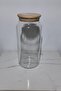 Vacuum Bamboo Lid Glass Storage/Organization Jar 1400 ml - 4